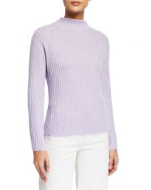 Vince Ribbed Raglan Mock-Neck Sweater at Neiman Marcus